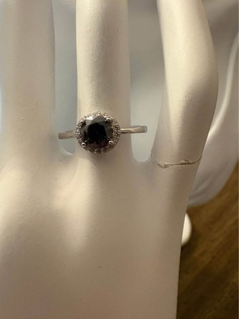 Sterling Silver Mystic Topaz CZ Ring Size 6